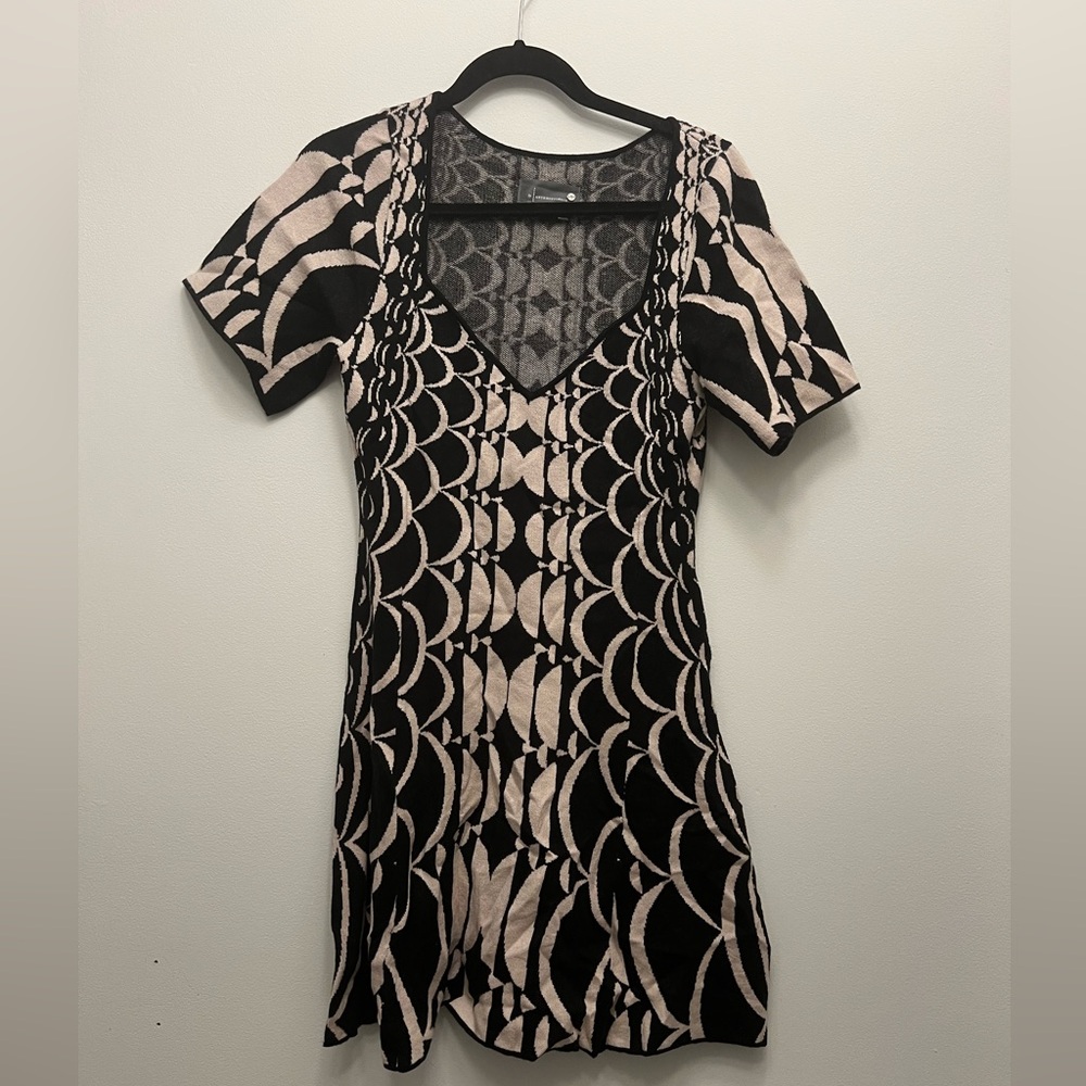Anthropologie Geometric Sweater Dress M